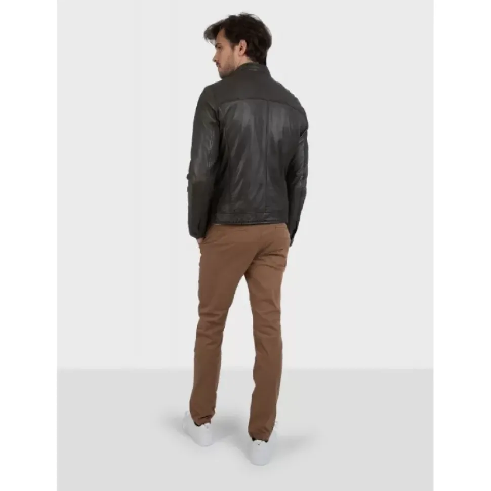 OAKWOOD Blousons^Agent Bronze - Blouson Cuir Veritable