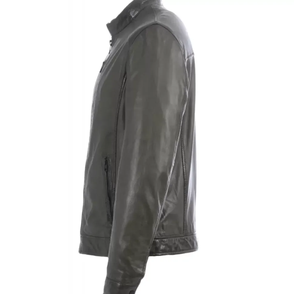 OAKWOOD Blousons^Agent Bronze - Blouson Cuir Veritable