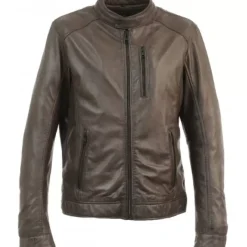 OAKWOOD Blousons^Agent Marron - Blouson Cuir Veritable