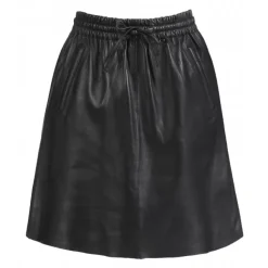 OAKWOOD Jupes Et Shorts^Alba Noir - Jupe Courte Evasee En Cuir Veritable