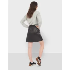 OAKWOOD Jupes Et Shorts^Alba Noir - Jupe Courte Evasee En Cuir Veritable