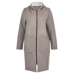 OAKWOOD Manteaux^Alessia Smoke / Concrete - Manteau En Laine Reversible