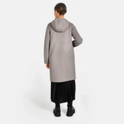 OAKWOOD Manteaux^Alessia Smoke / Concrete - Manteau En Laine Reversible