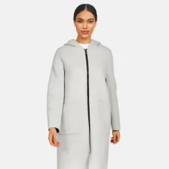 OAKWOOD Manteaux^Alessia Smoke / Concrete - Manteau En Laine Reversible