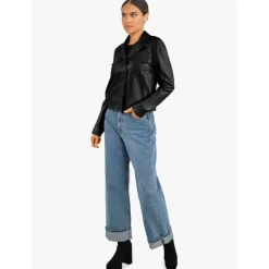 OAKWOOD Vestes^Alina Noir - Veste Courte En Cuir Veritable