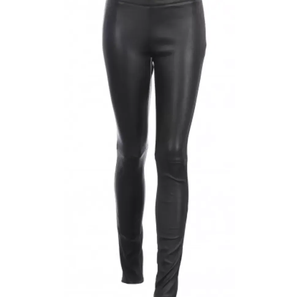 OAKWOOD Pantalons^Asteroid Noir - Pantalon Legging Stretch En Cuir Veritable Lisse