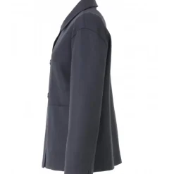 OAKWOOD Vestes^Atlanta Bleu Marine - Veste Courte En Laine Melangee