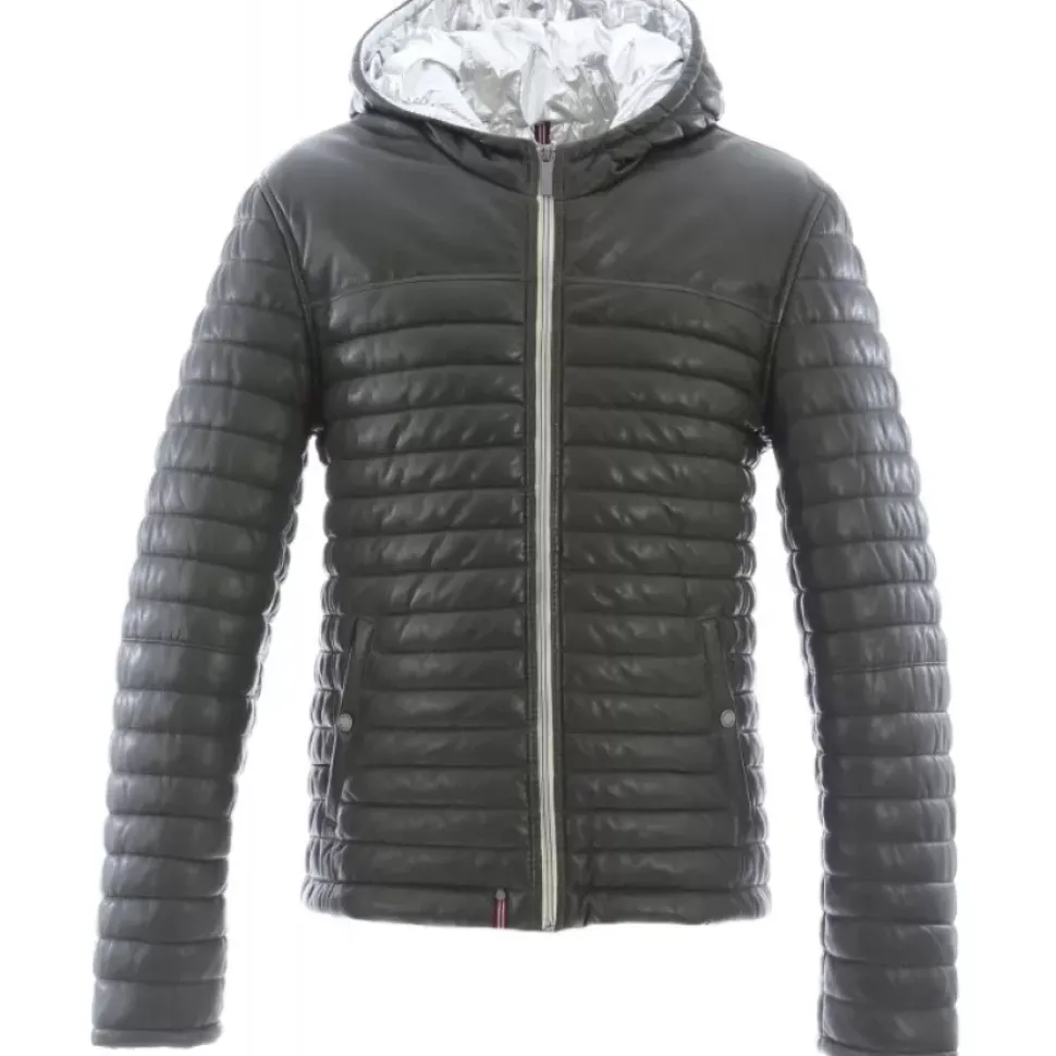 OAKWOOD Doudounes^Aurelien Bronze - Doudoune En Cuir Veritable