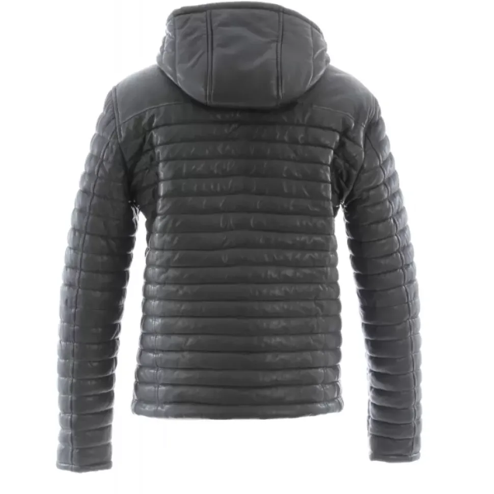 OAKWOOD Doudounes^Aurelien Bronze - Doudoune En Cuir Veritable
