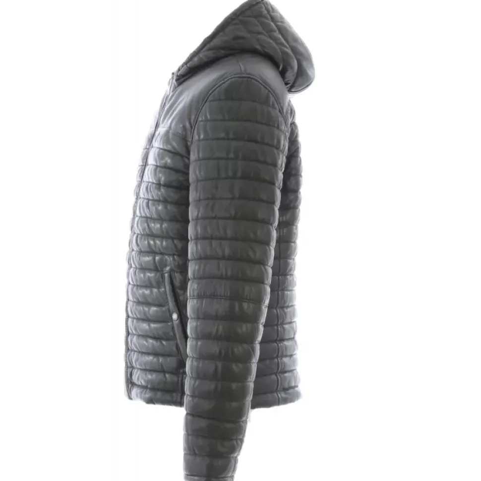 OAKWOOD Doudounes^Aurelien Bronze - Doudoune En Cuir Veritable