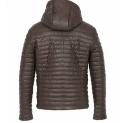 OAKWOOD Doudounes^Aurelien Marron - Doudoune En Cuir Veritable