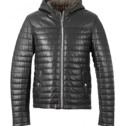 OAKWOOD Doudounes^Aurelien Noir - Doudoune En Cuir Veritable