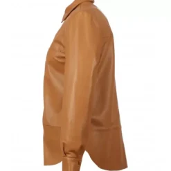 OAKWOOD Tops Et Chemises^Babydoll Tobacco - Chemise En Cuir Veritable