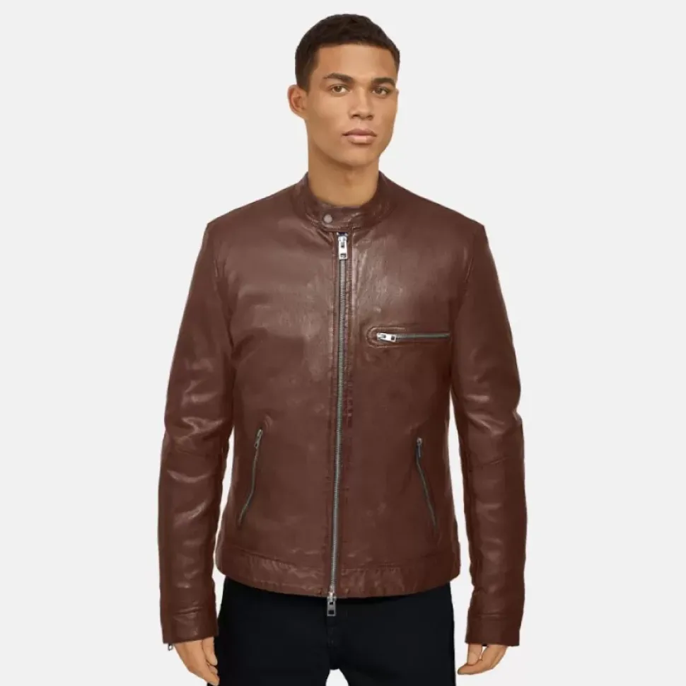 OAKWOOD Blousons^Bobby Tan - Blouson En Cuir Veritable