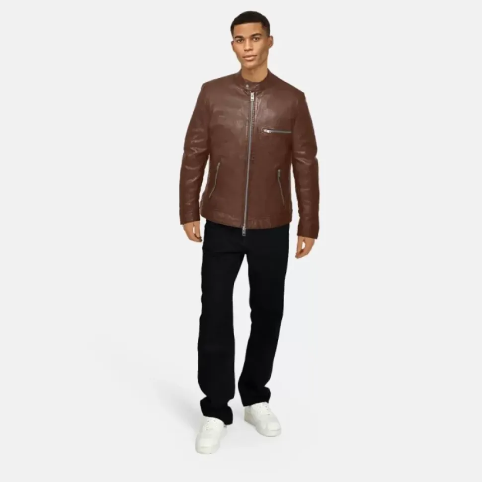 OAKWOOD Blousons^Bobby Tan - Blouson En Cuir Veritable