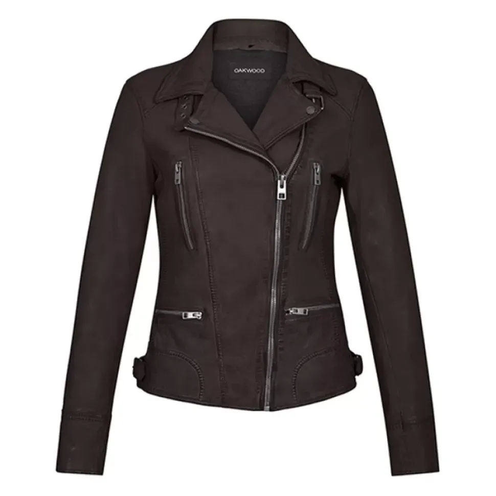 OAKWOOD Blousons^Camera Choco- Blouson En Cuir Veritable