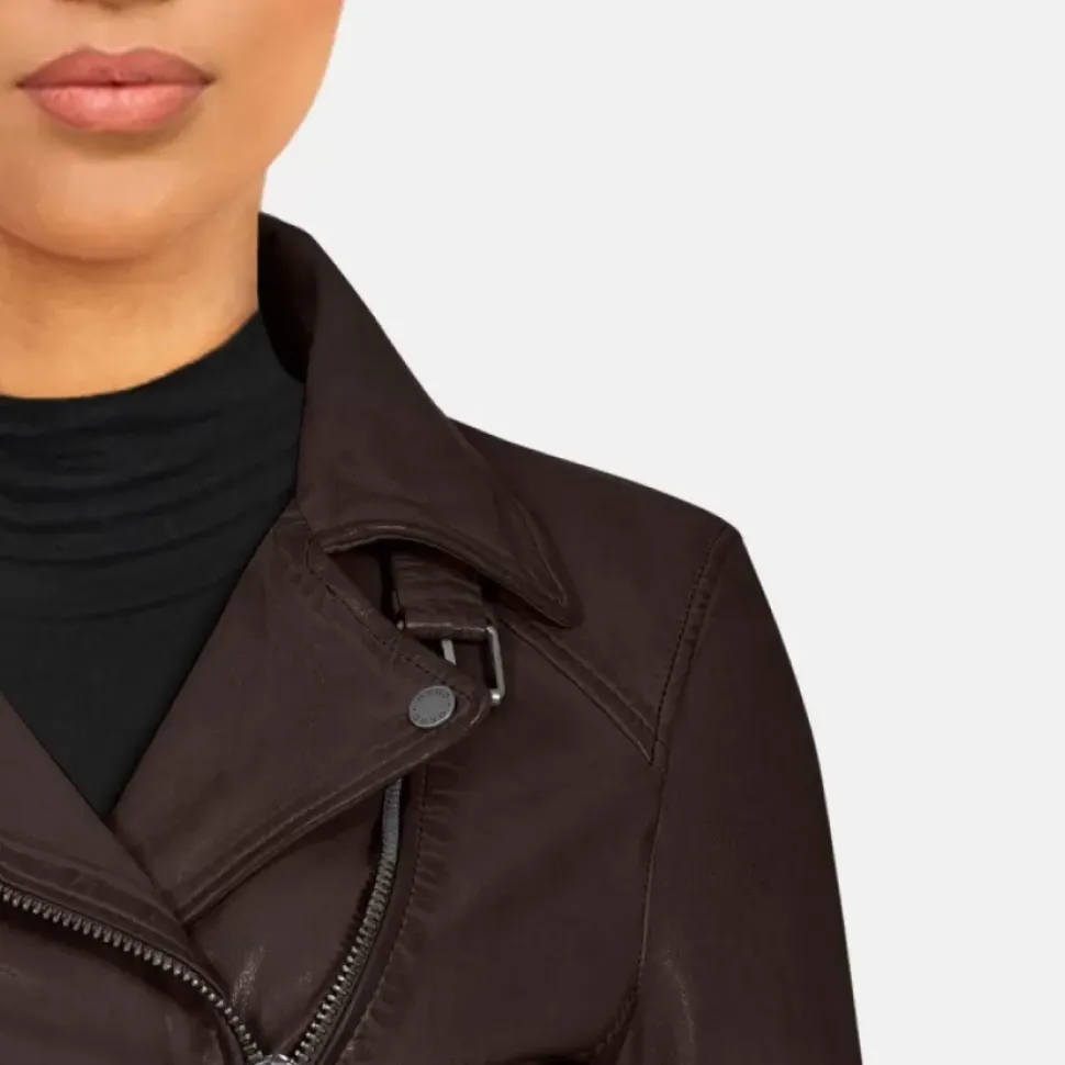 OAKWOOD Blousons^Camera Choco- Blouson En Cuir Veritable