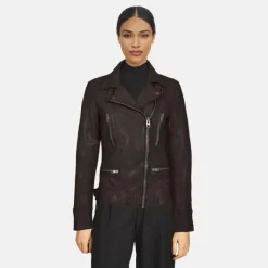 OAKWOOD Blousons^Camera Choco- Blouson En Cuir Veritable