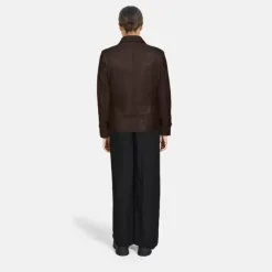 OAKWOOD Blousons^Camera Choco- Blouson En Cuir Veritable