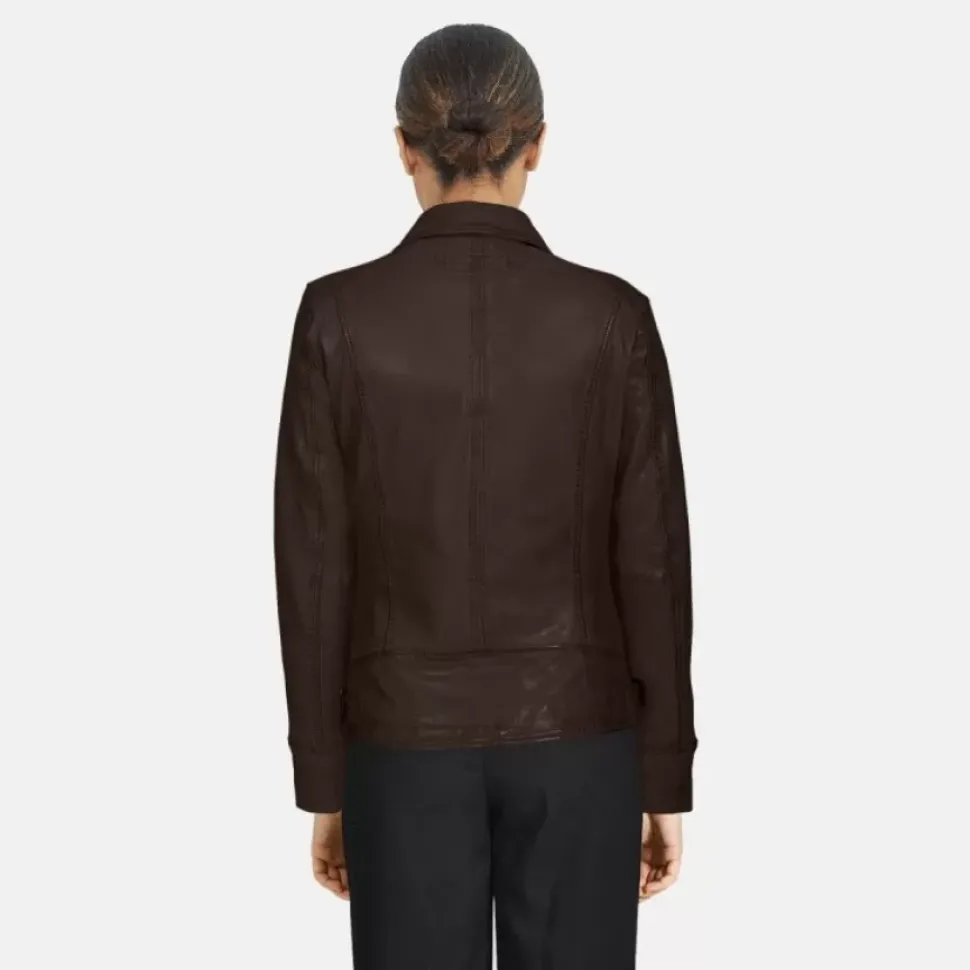 OAKWOOD Blousons^Camera Choco- Blouson En Cuir Veritable