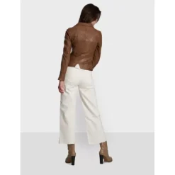 OAKWOOD Blousons^Camera Cognac - Blouson En Cuir Veritable