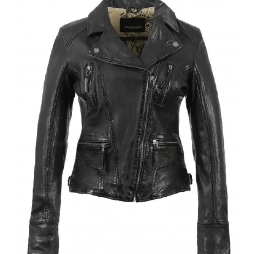 OAKWOOD Blousons^Camera Noir - Blouson En Cuir Veritable