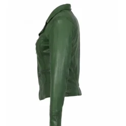 OAKWOOD Blousons^Camera Vert - Blouson En Cuir Veritable