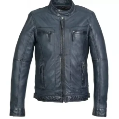 OAKWOOD Blousons^Casey Bleu - Blouson En Cuir Veritable
