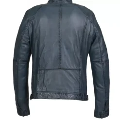 OAKWOOD Blousons^Casey Bleu - Blouson En Cuir Veritable