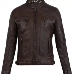OAKWOOD Blousons^Casey Marron - Blouson En Cuir Veritable