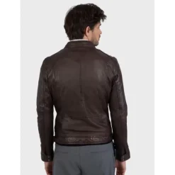 OAKWOOD Blousons^Casey Marron - Blouson En Cuir Veritable