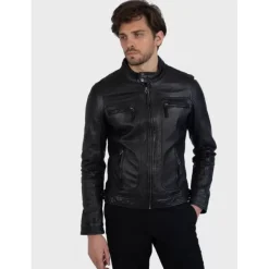 OAKWOOD Blousons^Casey Noir - Blouson En Cuir Veritable