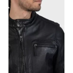 OAKWOOD Blousons^Casey Noir - Blouson En Cuir Veritable