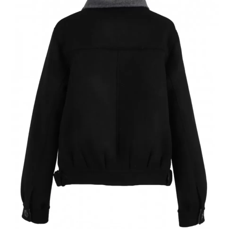OAKWOOD Vestes^Cayenne Bi Noir - Veste Courte En Laine