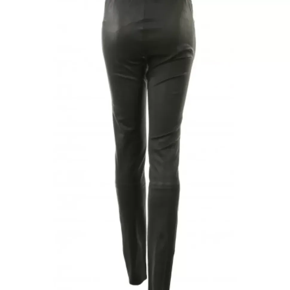 OAKWOOD Pantalons^Celeste Noir - Pantalon Stretch En Cuir Veritable