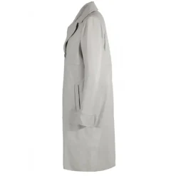 OAKWOOD Manteaux^Charlotte Beton - Manteau Long En Cuir Veritable