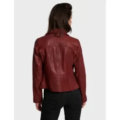 OAKWOOD Blousons^Clips Feu - Blouson Asymetrique Epure En Cuir Veritable