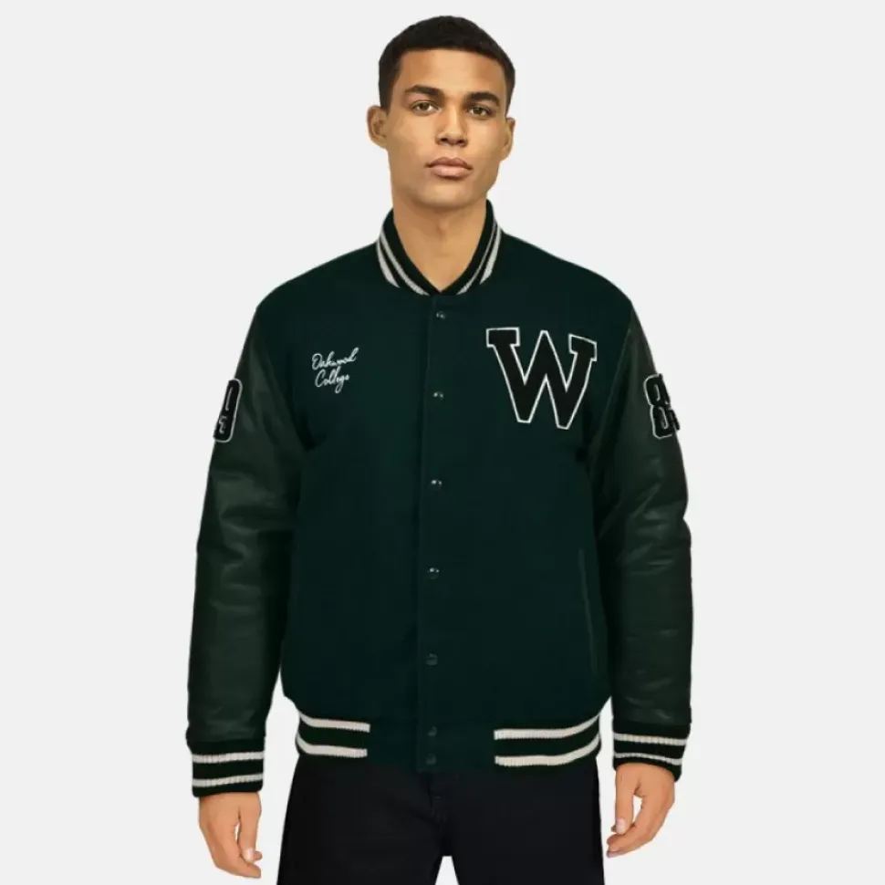 OAKWOOD Blousons^College Noir - Blouson En Cuir Veritable