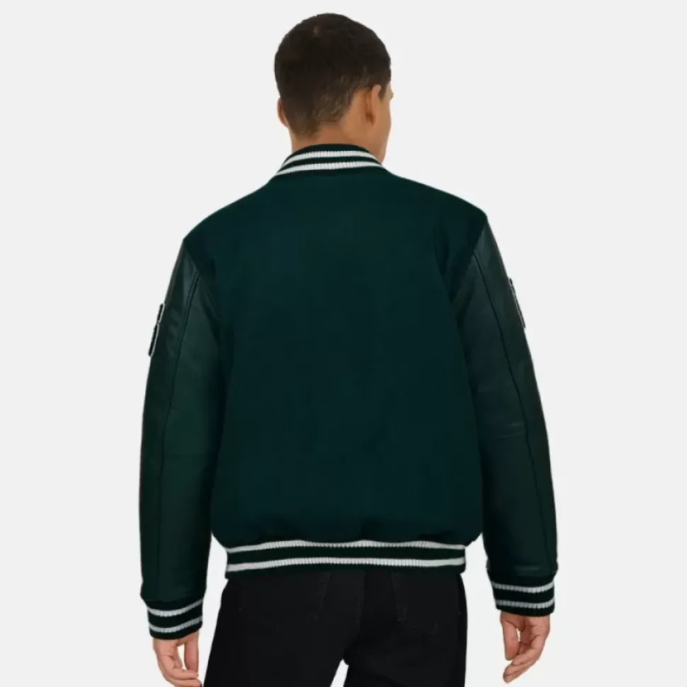 OAKWOOD Blousons^College Noir - Blouson En Cuir Veritable