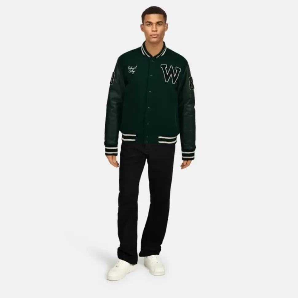 OAKWOOD Blousons^College Noir - Blouson En Cuir Veritable
