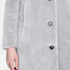 OAKWOOD Manteaux^Cyber Gris Clair - Manteau Long En Fausse Fourrure