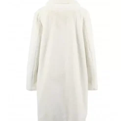 OAKWOOD Manteaux^Cyber Ivoire - Manteau Long En Fourrure Synthetique A Col Revers