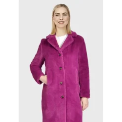 OAKWOOD Manteaux^Cyber Mauve - Manteau Long En Fausse Fourrure