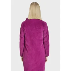 OAKWOOD Manteaux^Cyber Mauve - Manteau Long En Fausse Fourrure