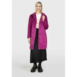 OAKWOOD Manteaux^Cyber Mauve - Manteau Long En Fausse Fourrure