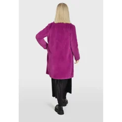 OAKWOOD Manteaux^Cyber Mauve - Manteau Long En Fausse Fourrure