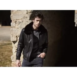 OAKWOOD Blousons^Daddy Marron - Blouson Aviateur En Cuir Veritable