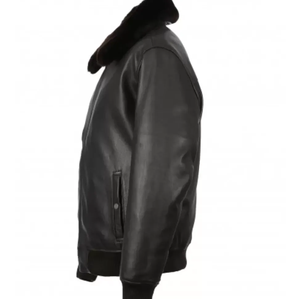 OAKWOOD Blousons^Daddy Marron - Blouson Aviateur En Cuir Veritable