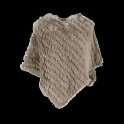 OAKWOOD Accessoires^Davos Beige Fonce - Poncho En Fourrure Veritable