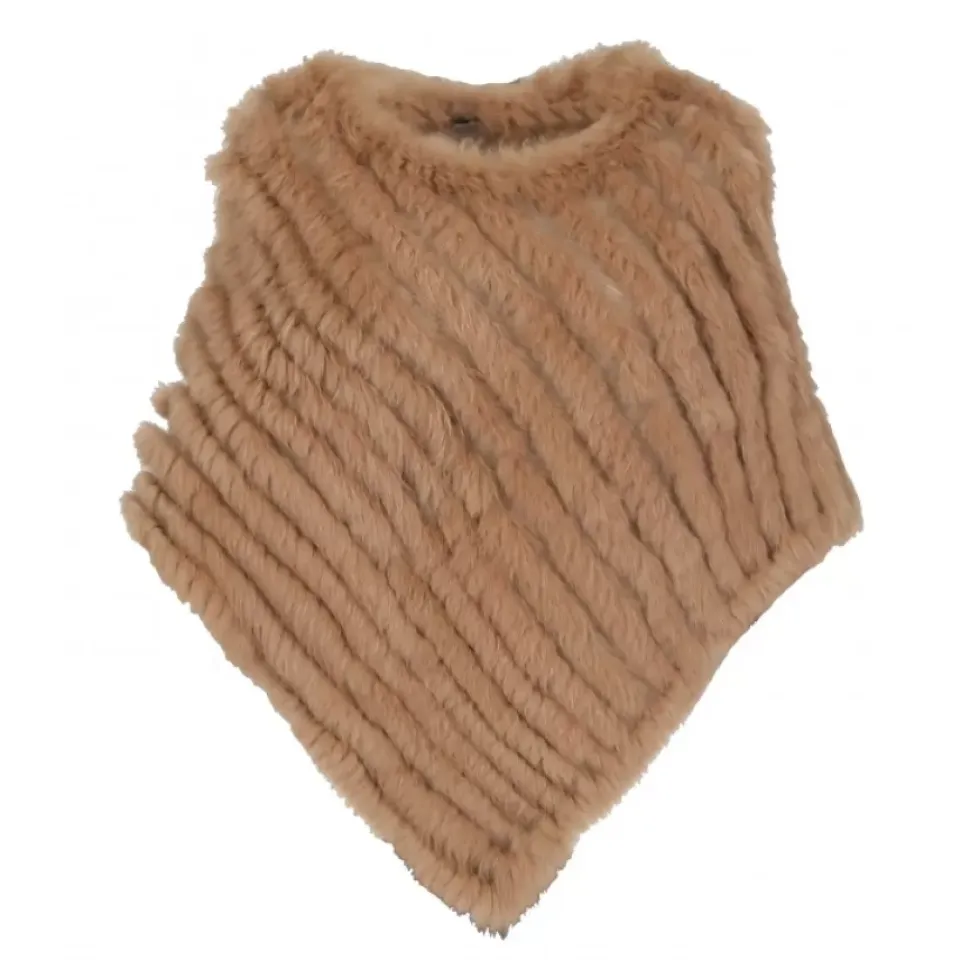 OAKWOOD Accessoires^Davos Toffee - Poncho En Fourrure Veritable